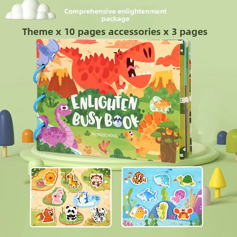 Childrens Educational Reusable Sticker Book velquroo