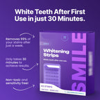 Purple Tooth Strips for Gentle Cleaning and Brightening teamdrop