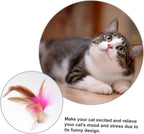 velquroo Cat Teaser Wand Collar Toys Silicone Collar Hands Toy with Bell for Play and Exercise velquroo