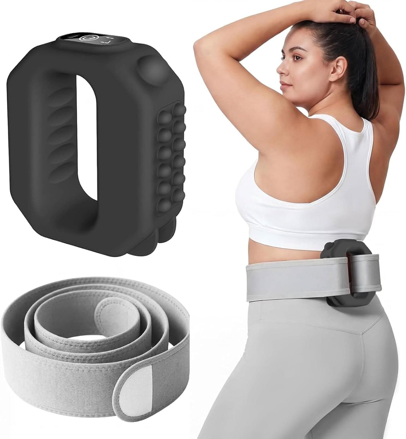 AddWin R10 Vibration Plate for Lymphatic Drainage Portable Cordless Deep Tissue Massager Black