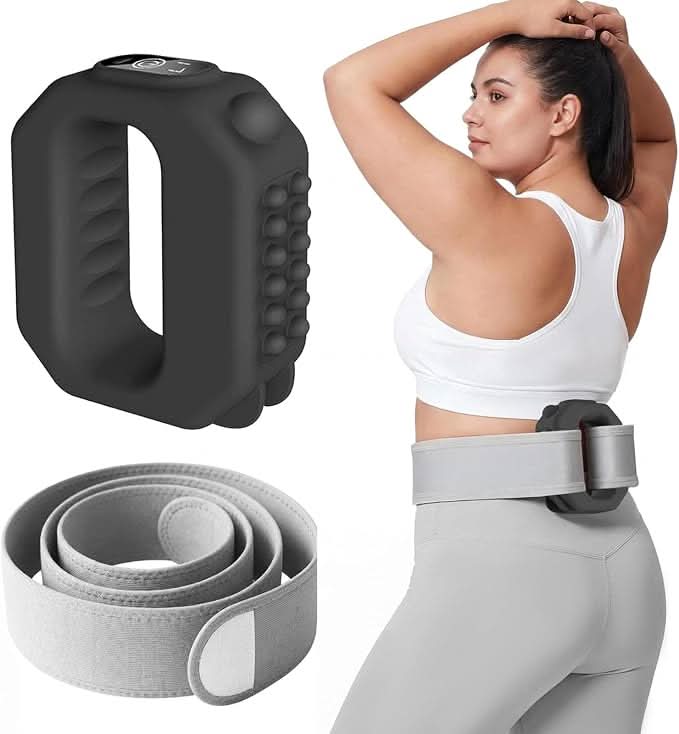 AddWin R10 Vibration Plate for Lymphatic Drainage Portable Cordless Deep Tissue Massager Black