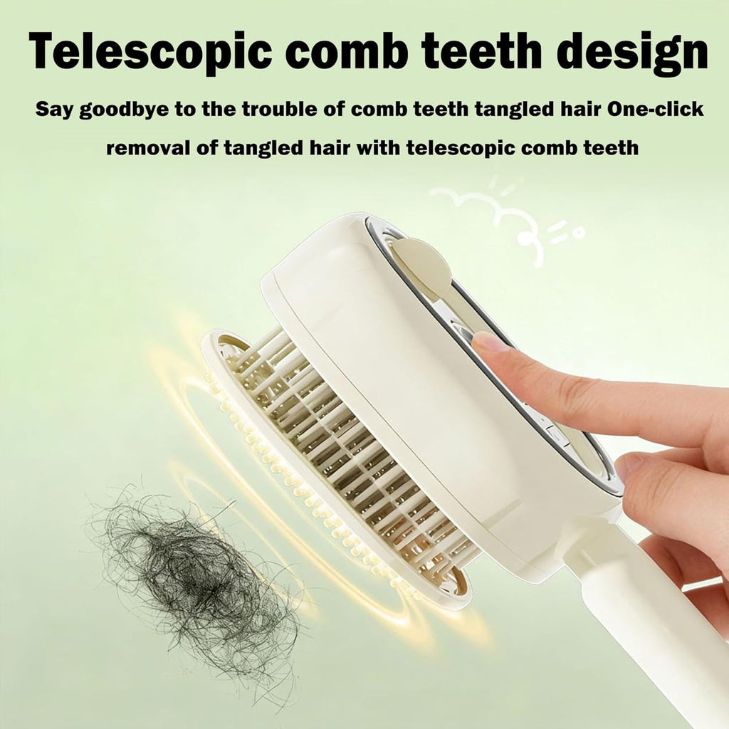 Steam Detangling Hair Straightener Brush velquroo