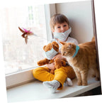 velquroo Cat Teaser Wand Collar Toys Silicone Collar Hands Toy with Bell for Play and Exercise velquroo