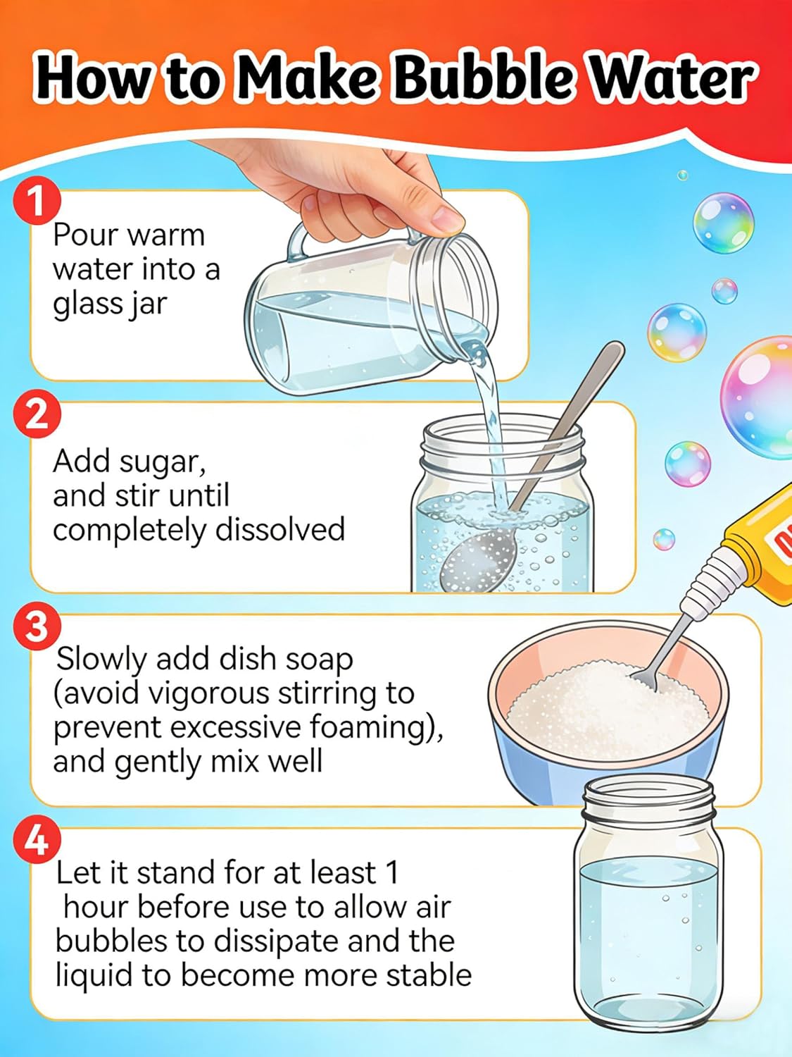 Plastic Bubble Blowing Toy Cigarette Box Style