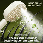 Steam Detangling Hair Straightener Brush velquroo