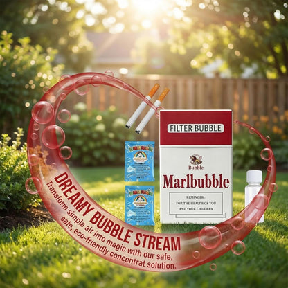 Plastic Bubble Blowing Toy Cigarette Box Style