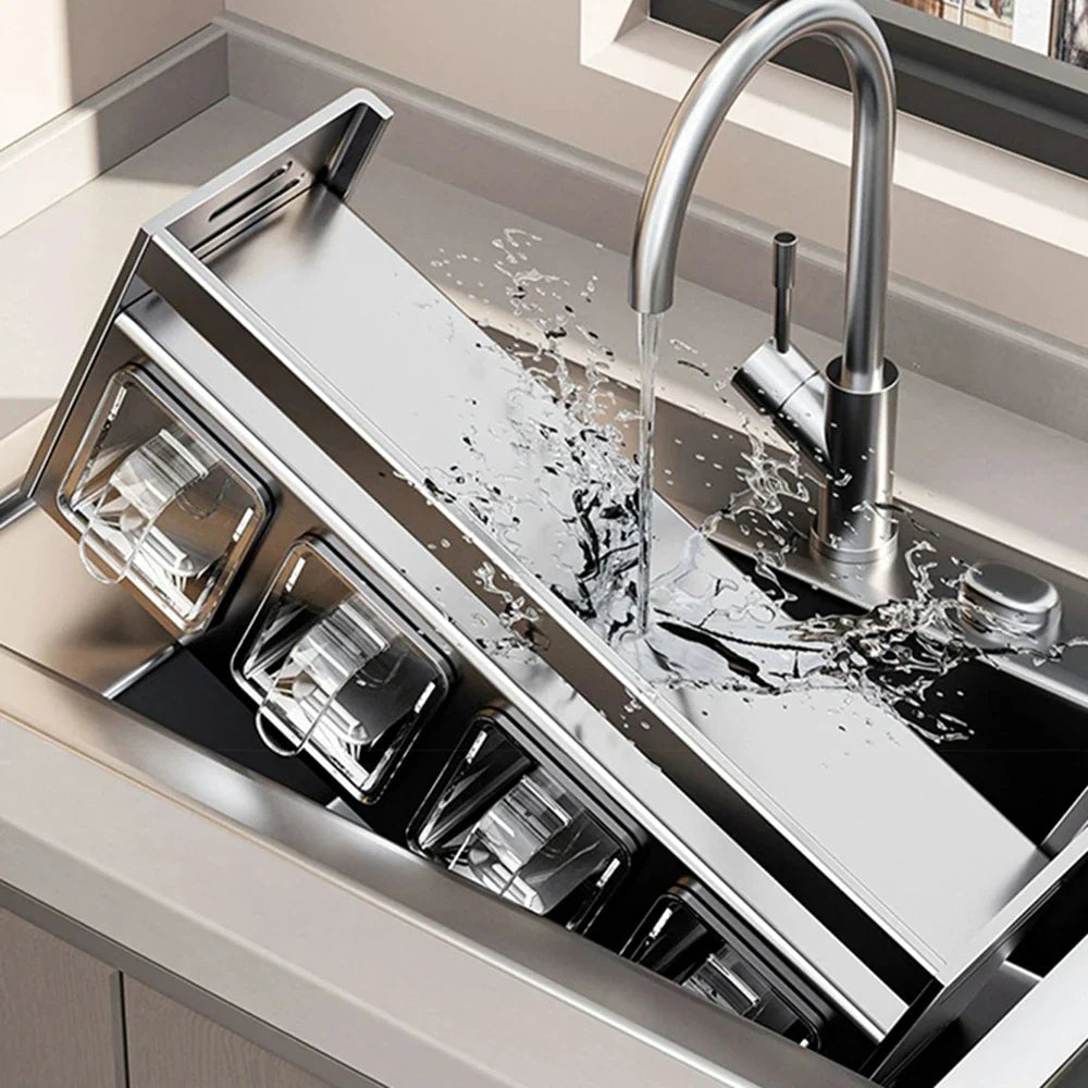 Equipped Kitchen Seasoning Shelf,