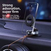 Magnetic Car Phone Holder with 360 Rotation and Suction Cup Mount