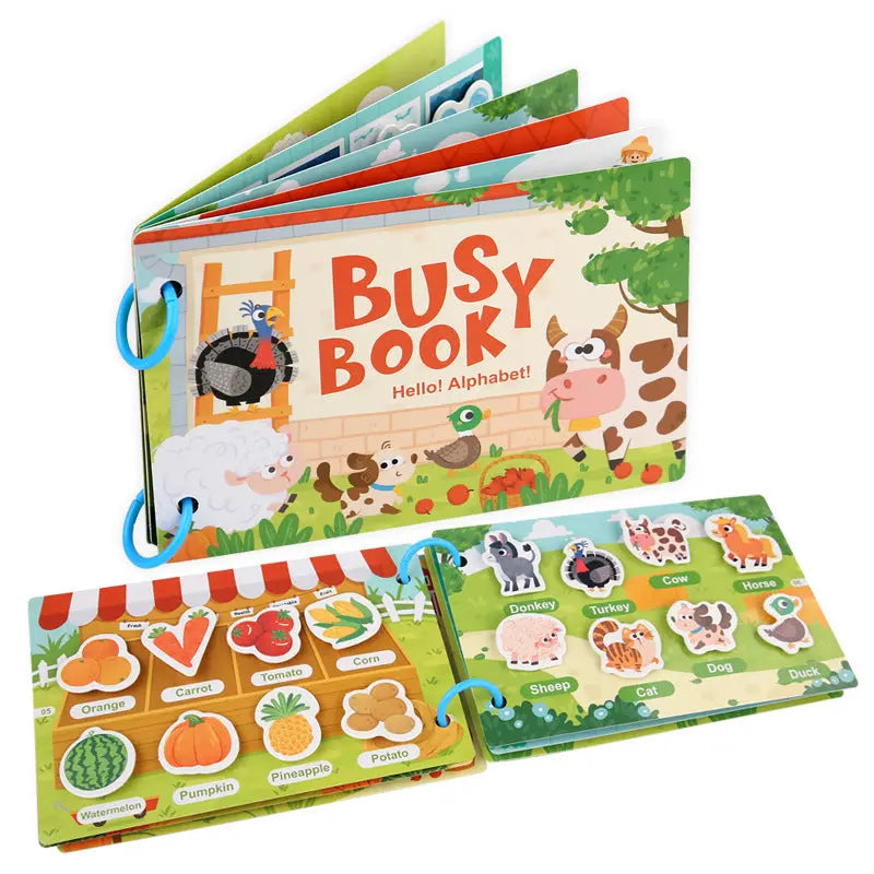 Childrens Educational Reusable Sticker Book velquroo