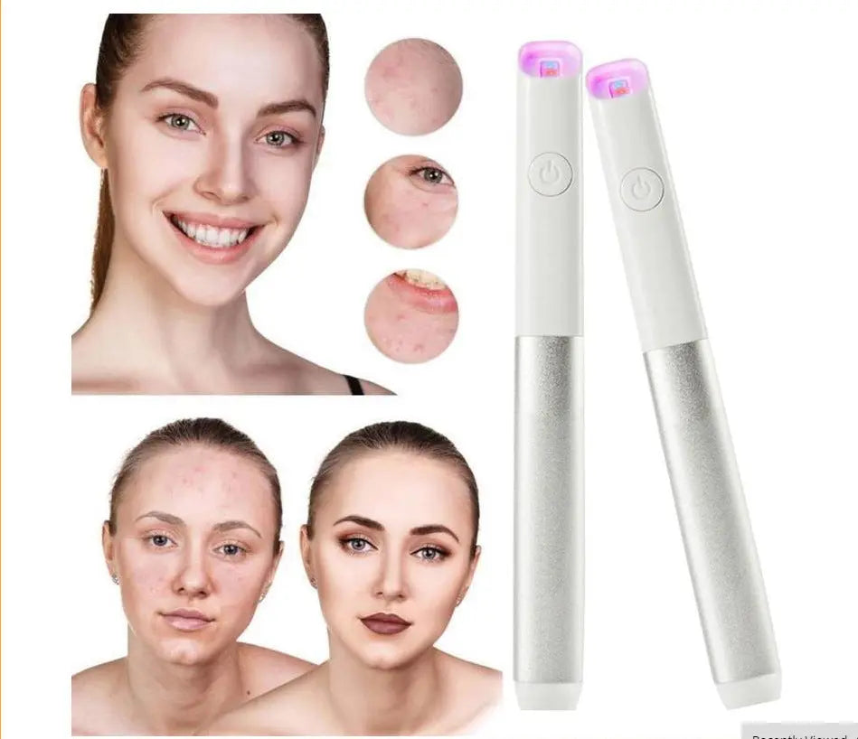 LED Red Blue Light Acne Treatment Pen velquroo