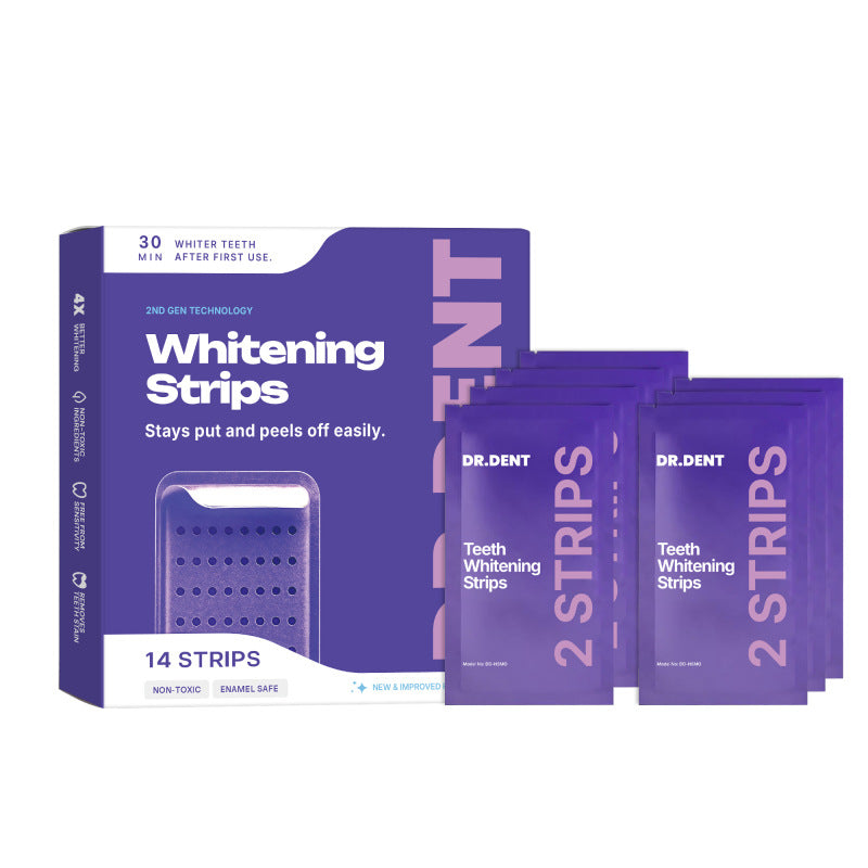 Purple Tooth Strips for Gentle Cleaning and Brightening teamdrop